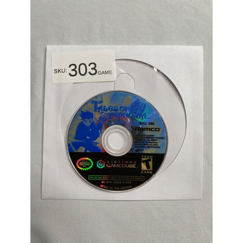 Tales of Symphonia Nintendo GameCube Disc 1 Only